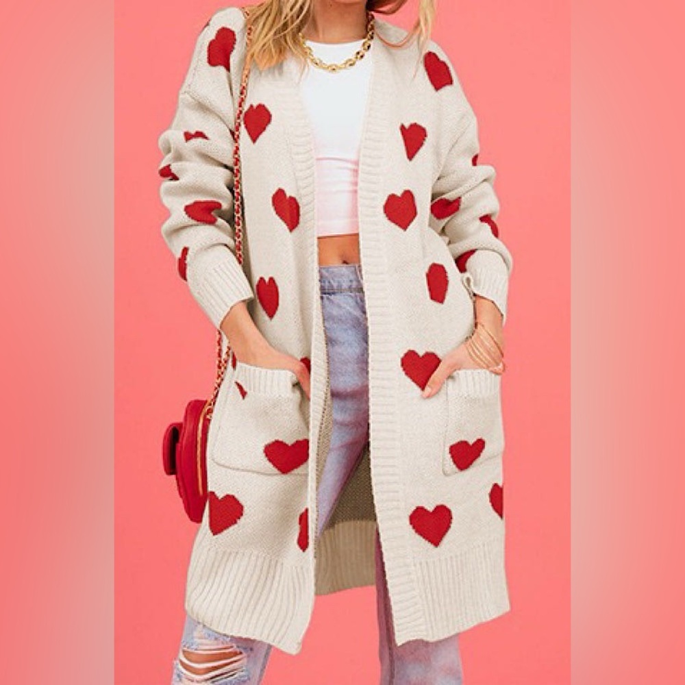 All over heart Cardigan